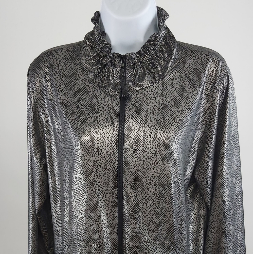 Caroline rose XS light snake print jacket